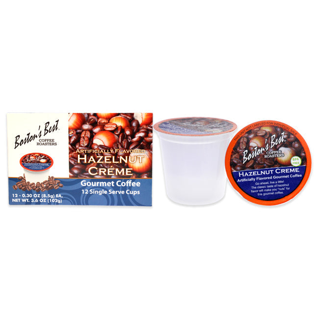 Bostons Best Hazelnut Creme Gourmet Coffee by Bostons Best for Unisex - 12 Cups Coffee