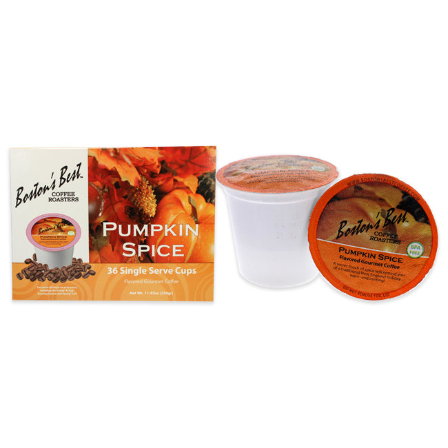 Bostons Best Pumpkin Spice Gourmet Coffee by Bostons Best for Unisex - 36 Cups Coffee