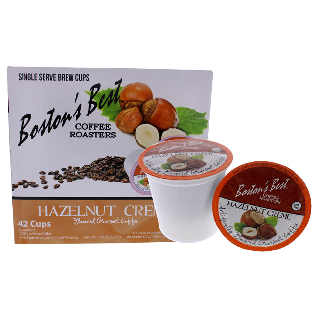 Bostons Best Hazelnut Creme Gourmet Coffee by Bostons Best for Unisex - 42 Cups Coffee