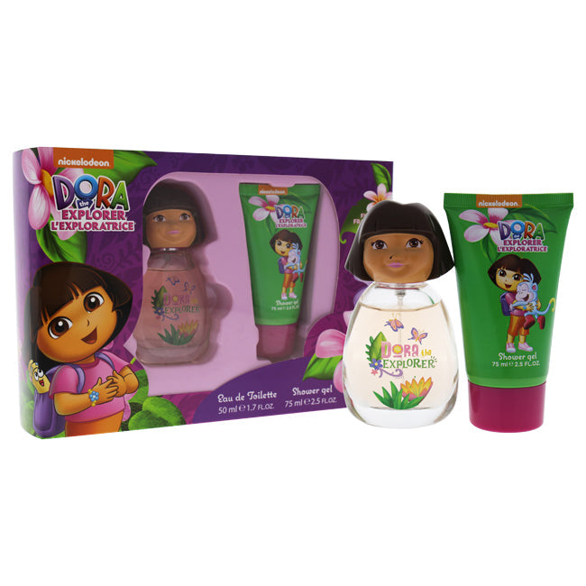 Marmol and Son Dora the Explorer by Marmol and Son for Kids - 2 Pc Gift Set 1.7oz EDT Spray, 2.5oz Shower Gel