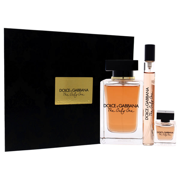 Dolce & Gabbana The Only One by Dolce and Gabbana for Women - 3 Pc Gift Set 3.3oz EDP Spray, 0.33oz EDP Spray, 0.25oz EDP Splash