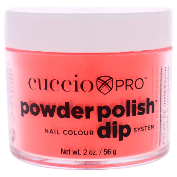 Cuccio Pro Powder Polish Nail Colour Dip System - Neon Red by Cuccio for Women - 1.6 oz Nail Powder