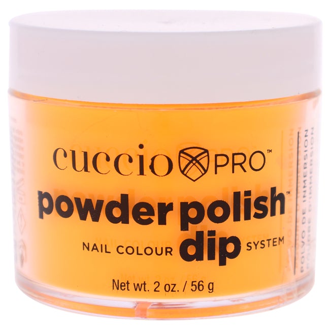 Cuccio Pro Powder Polish Nail Colour Dip System - Neon Orange by Cuccio for Women - 1.6 oz Nail Powder