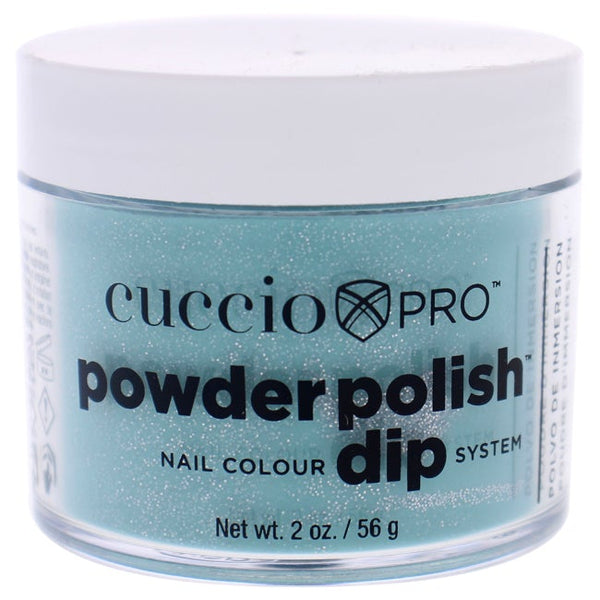 Cuccio Pro Powder Polish Nail Colour Dip System - Jade with Silver Glitter by Cuccio for Women - 1.6 oz Nail Powder
