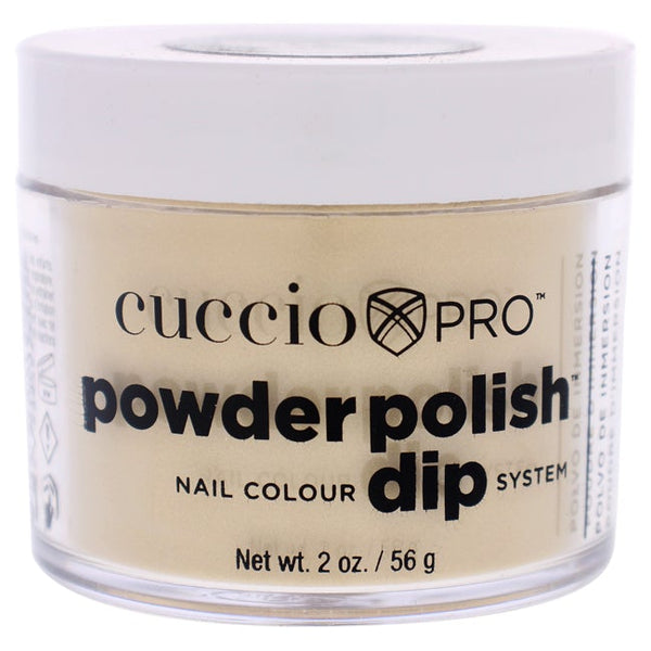 Cuccio Pro Powder Polish Nail Colour Dip System - Metallic Lemon Gold by Cuccio for Women - 1.6 oz Nail Powder