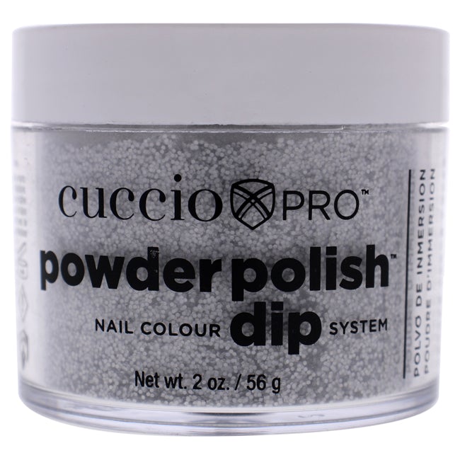 Cuccio Pro Powder Polish Nail Colour Dip System - Deep Silver Glitter by Cuccio for Women - 1.6 oz Nail Powder