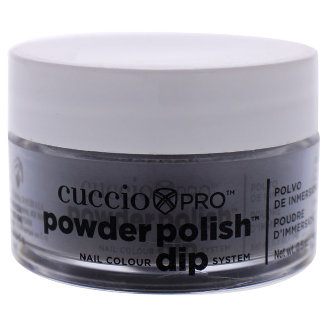 Cuccio Pro Powder Polish Nail Colour Dip System - Black With Red Glitter by Cuccio for Women - 0.5 oz Nail Powder