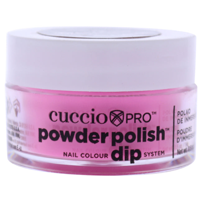 Cuccio Pro Powder Polish Nail Colour Dip System - Bright Neon Pink by Cuccio for Women - 0.5 oz Nail Powder