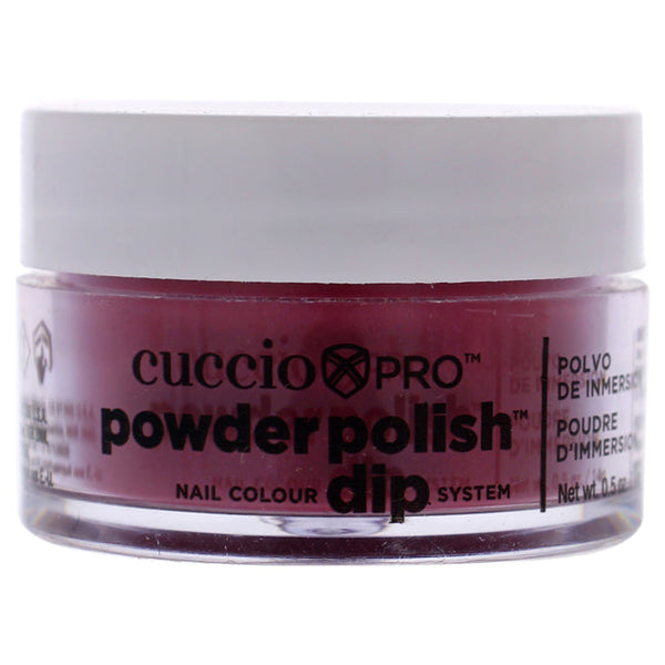 Cuccio Pro Powder Polish Nail Colour Dip System - Fuchsia With Rainbow Mica by Cuccio for Women - 0.5 oz Nail Powder