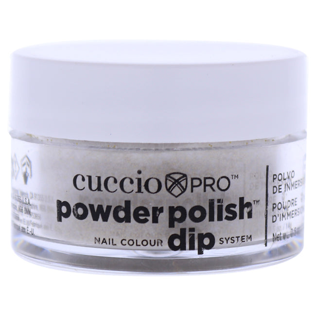 Cuccio Pro Powder Polish Nail Colour Dip System - Gold With Rimbow Mica by Cuccio for Women - 0.5 oz Nail Powder