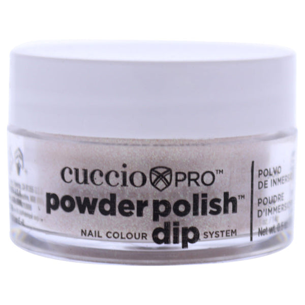 Cuccio Pro Powder Polish Nail Colour Dip System - Light Pink With Raimbow Glitter by Cuccio for Women - 0.5 oz Nail Powder