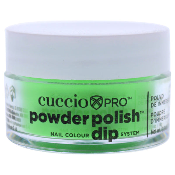 Cuccio Pro Powder Polish Nail Colour Dip System - Neon Green by Cuccio for Women - 0.5 oz Nail Powder