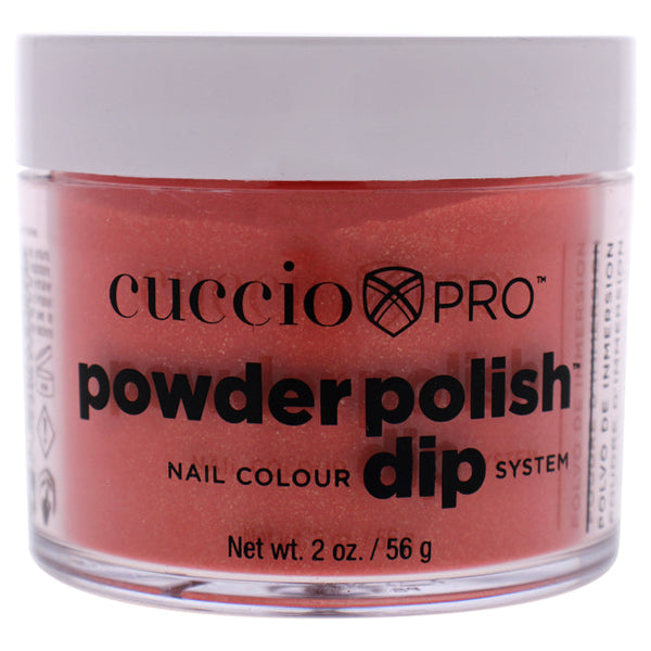 Cuccio Pro Powder Polish Nail Colour Dip System - Orange With Gold Mica by Cuccio for Women - 1.6 oz Nail Powder