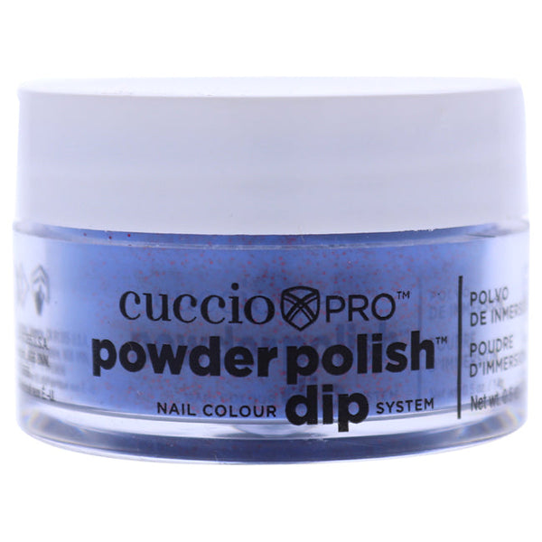 Cuccio Pro Powder Polish Nail Colour Dip System - Purple With Red Glitter by Cuccio for Women - 0.5 oz Nail Powder