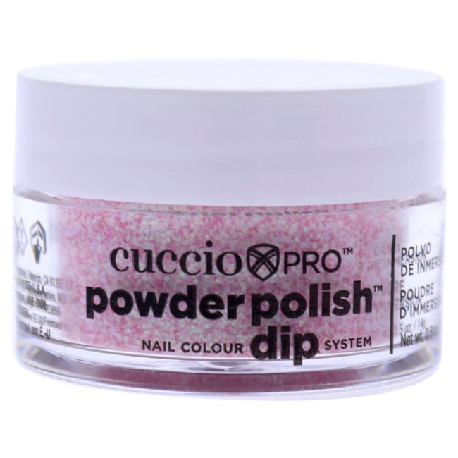 Cuccio Pro Powder Polish Nail Colour Dip System - Soft Pink Glitter by Cuccio for Women - 0.5 oz Nail Powder