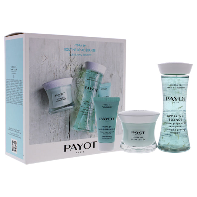 Payot Hydra 24 Plus Quenching Routine by Payot for Women - 3 Pc 1.6oz Cream, 4.2oz Infusion, 0.5oz Mask