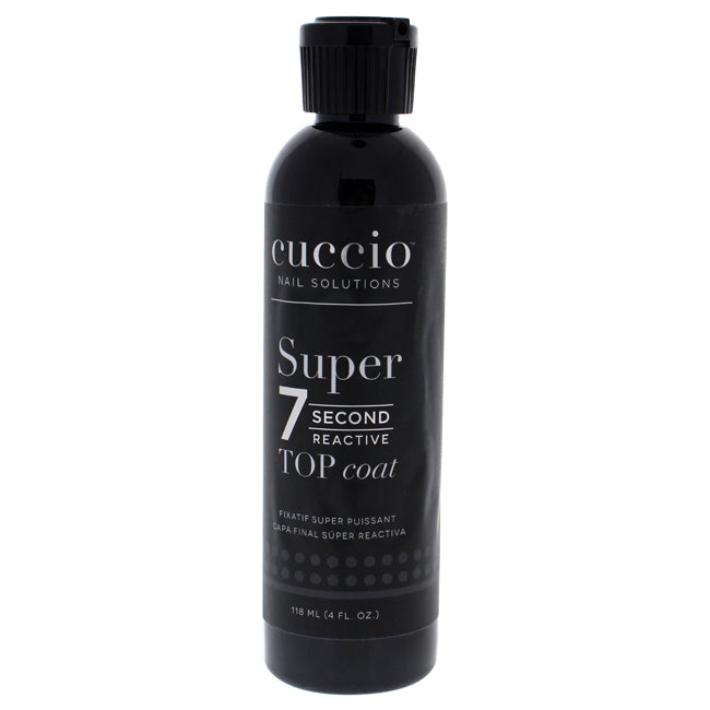 Cuccio Super 7 Second Reactive Top Coat by Cuccio for Women - 4 oz Top Coat