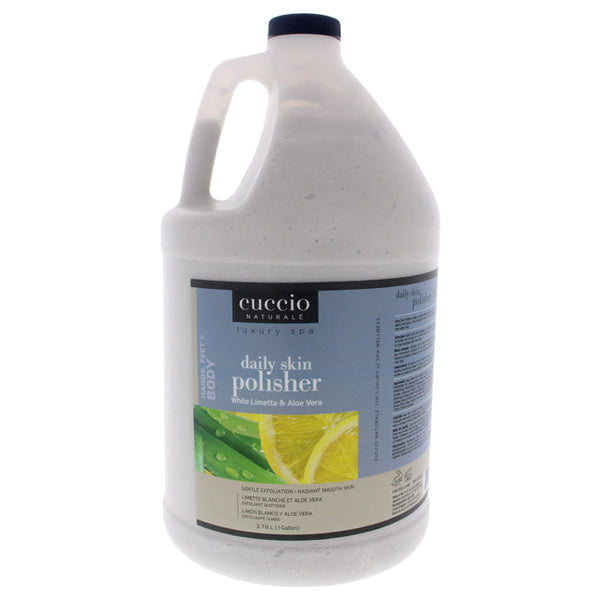 Cuccio Luxury Spa Daily Skin Polisher - White Limetta and Aloe Vera by Cuccio for Unisex - 1 Gallon Scrub