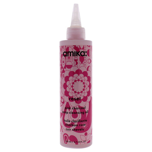 Amika Reset Pink Charcoal Scalp Cleansing Oil by Amika for Unisex - 6.7 oz Cleansing Oil