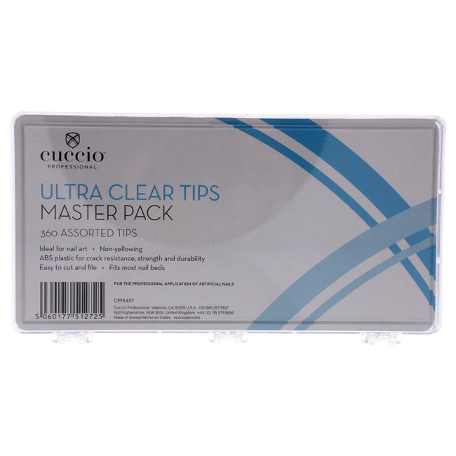 Cuccio Pro Pro Ultra Clear Tips Masterpack by Cuccio Pro for Women - 360 Pc Acrylic Nails