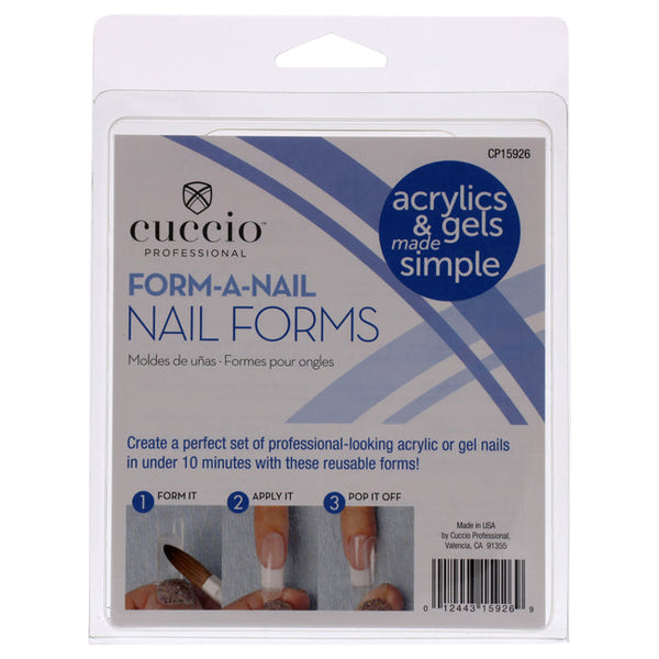 Cuccio Pro Form-A-Nail Forms by Cuccio Pro for Women - 24 Pc Acrylic Nails