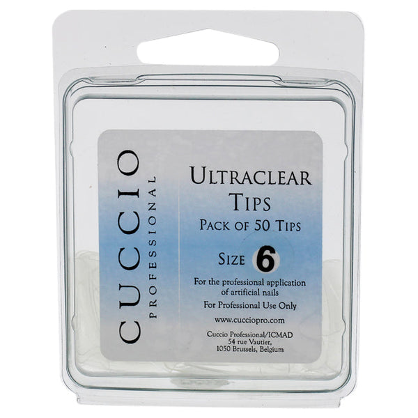 Cuccio Pro Ultraclear Tips - 6 by Cuccio Pro for Women - 50 Pc Acrylic Nails