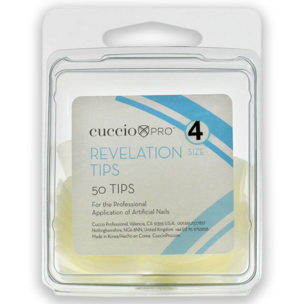 Cuccio Pro Revelation Tips - 4 by Cuccio Pro for Women - 50 Pc Acrylic Nails