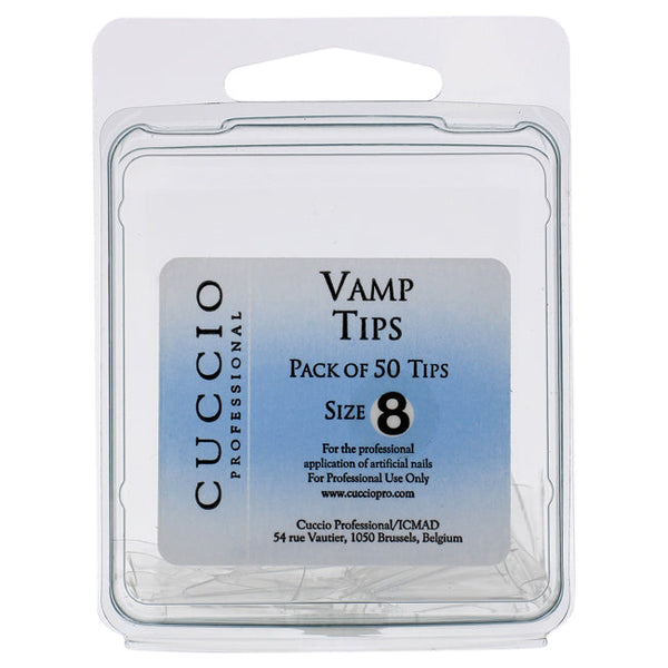 Cuccio Pro Vamp Tips - 8 by Cuccio Pro for Women - 50 Pc Acrylic Nails