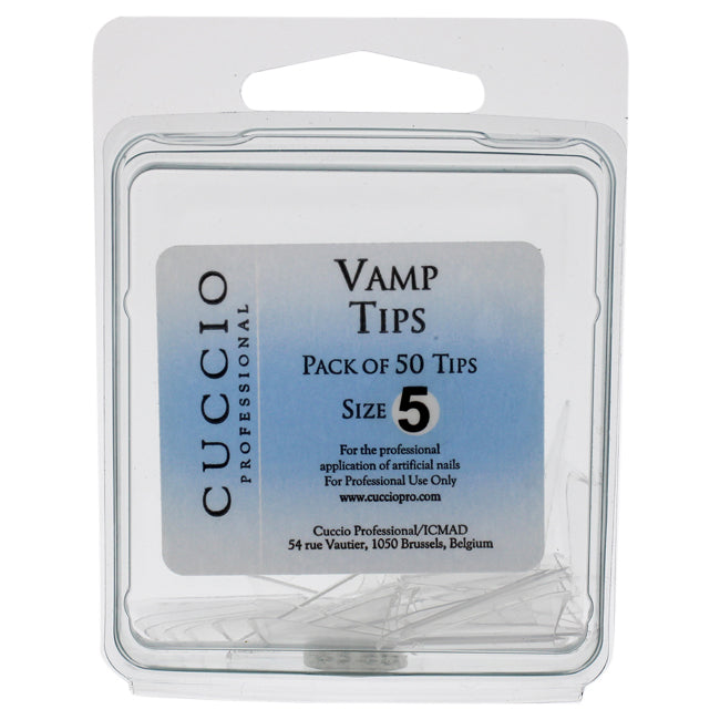 Cuccio Pro Vamp Tips - 5 by Cuccio Pro for Women - 50 Pc Acrylic Nails