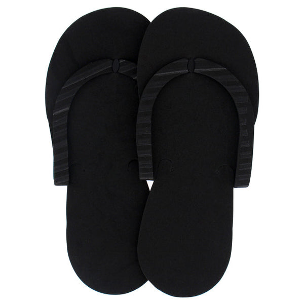 Cuccio Pedicure Slippers - Black by Cuccio for Unisex - 12 Pair Slippers