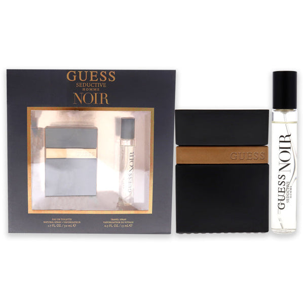 Guess Guess Seductive Noir by Guess for Men - 2 Pc Gift Set 1.7oz EDT Spray, 0.5oz EDT Spray