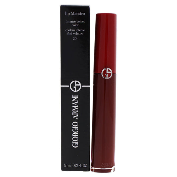 Giorgio Armani Lip Maestro Intense Velvet Color - 201 Dark Velvet by Giorgio Armani for Women - 0.22 oz Lipstick