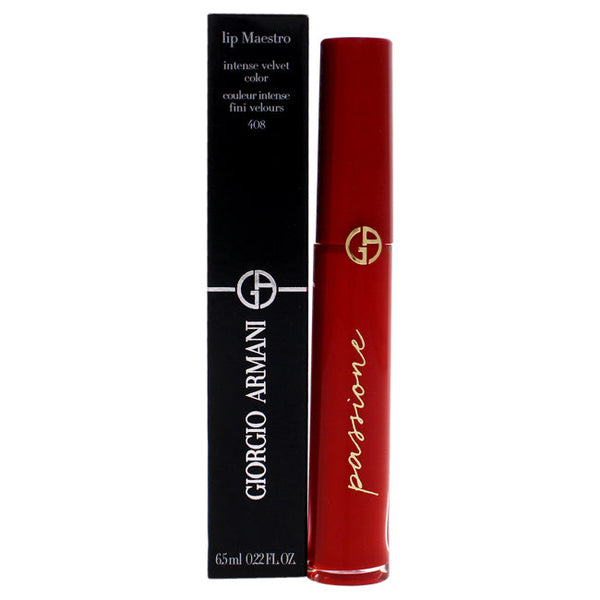 Giorgio Armani Lip Maestro Liquid Lipstick - 408 Passione by Giorgio Armani for Women - 0.22 oz Lipstick