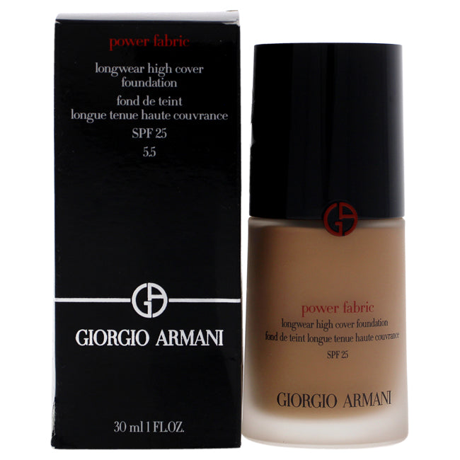 Giorgio Armani Power Fabric Longwear High Cover Foundation SPF 25 - 5.5 by Giorgio Armani for Women - 1 oz Foundation