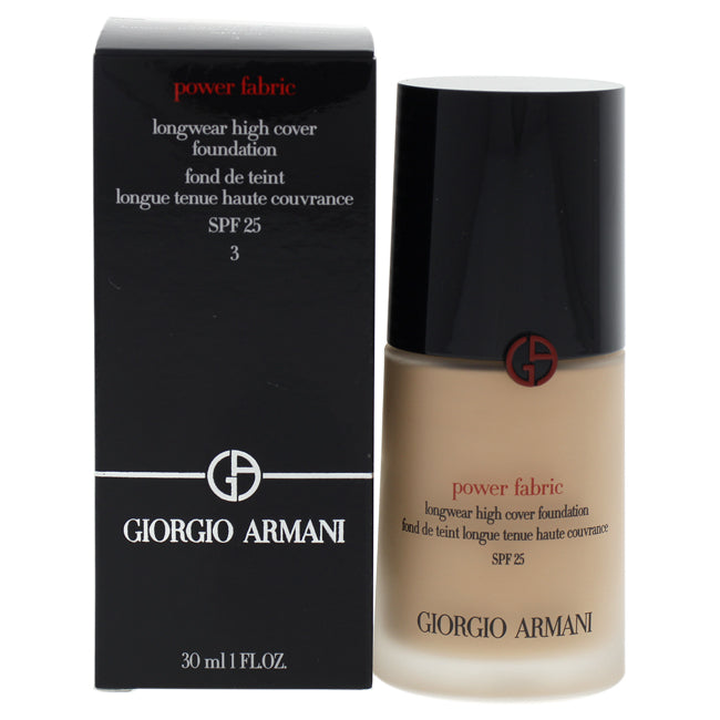 Giorgio Armani Power Fabric Longwear High Cover Foundation SPF 25 - 03 by Giorgio Armani for Women - 1 oz Foundation