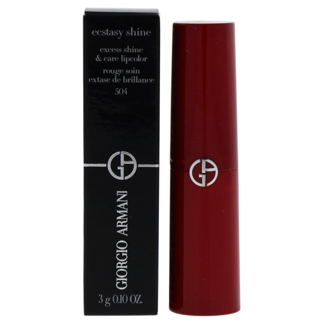 Giorgio Armani Ecstasy Shine Lipstick - 504 Flirt by Giorgio Armani for Women - 0.1 oz Lipstick