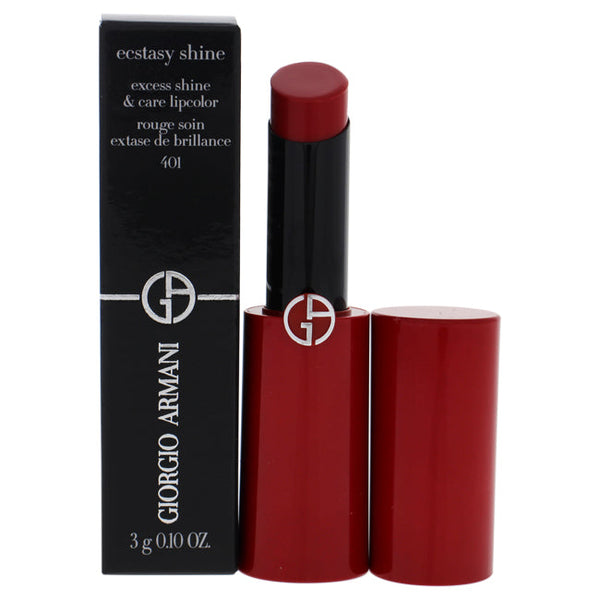 Giorgio Armani Ecstasy Shine Lipstick - 401 Hot by Giorgio Armani for Women - 0.1 oz Lipstick