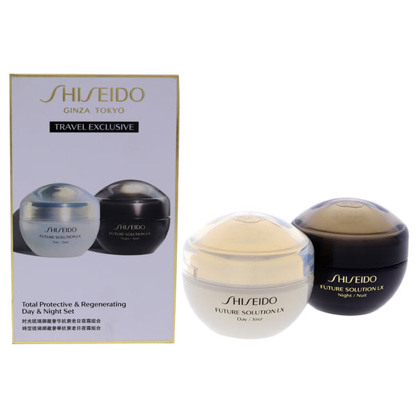 Shiseido Total Protective and Regenerating Day and Night Set by Shiseido for Unisex - 2 x 1.7 oz Cream