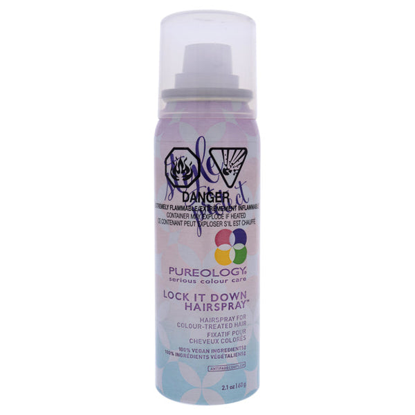 Pureology Style Plus Protect Lock It Down Hairspray by Pureology for Unisex - 2.1 oz Hairspray