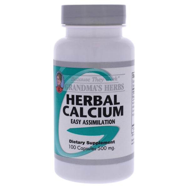 Grandmas Herbs Herbal Calcium Capsules by Grandmas Herbs for Unisex - 100 Count Dietary Supplement