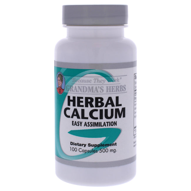 Grandmas Herbs Herbal Calcium Capsules by Grandmas Herbs for Unisex - 100 Count Dietary Supplement