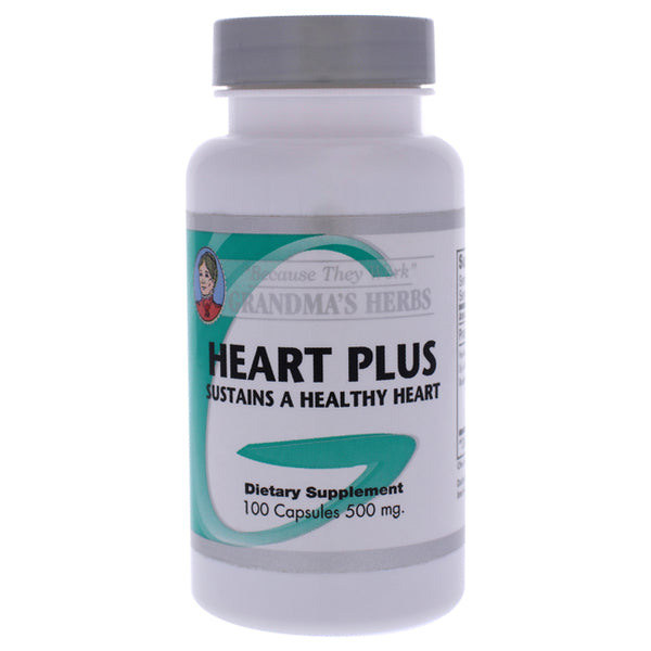 Grandmas Herbs Heart Plus Capsules by Grandmas Herbs for Unisex - 100 Count Dietary Supplement