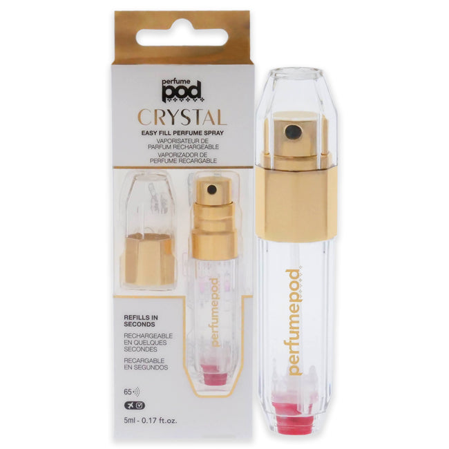 Travalo Perfume Pod Crystal - Gold by Travalo for Unisex - 0.17 oz Refillable Spray (Empty)