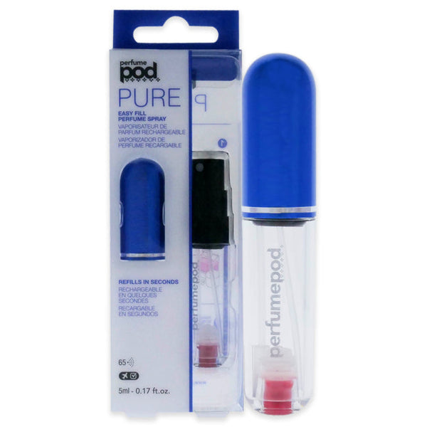 Travalo Perfume Pod Pure - Blue by Travalo for Unisex - 0.17 oz Refillable Spray (Empty)