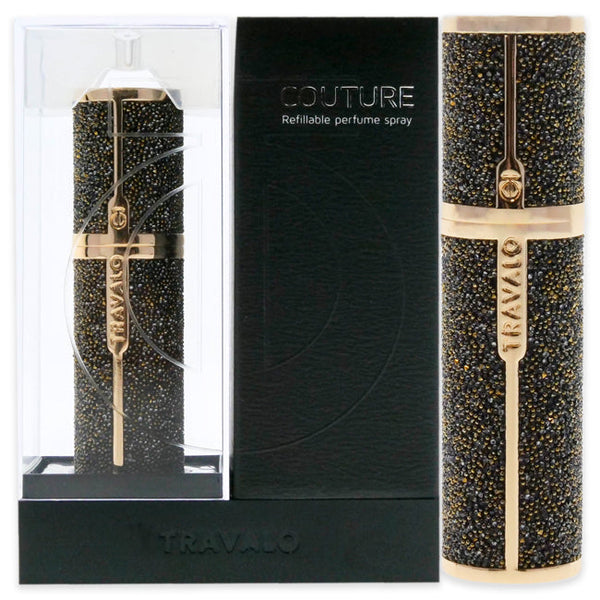Travalo Couture Swarovski Perfume Atomizer - Dorado by Travalo for Unisex - 0.17 oz Refillable Spray (Empty)
