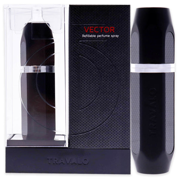 Travalo Vector Perfume Atomizer - Black by Travalo for Unisex - 0.17 oz Refillable Spray (Empty)