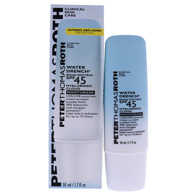 Peter Thomas Roth Water Drench Cloud Cream Moisturizer SPF 45 by Peter Thomas Roth for Unisex - 1.7 oz Cream