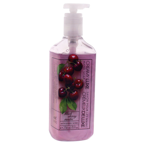 Bath and Body Works Black Cherry Merlot Creamy Luxe Hand Soap by Bath and Body Works for Women - 8 oz Soap