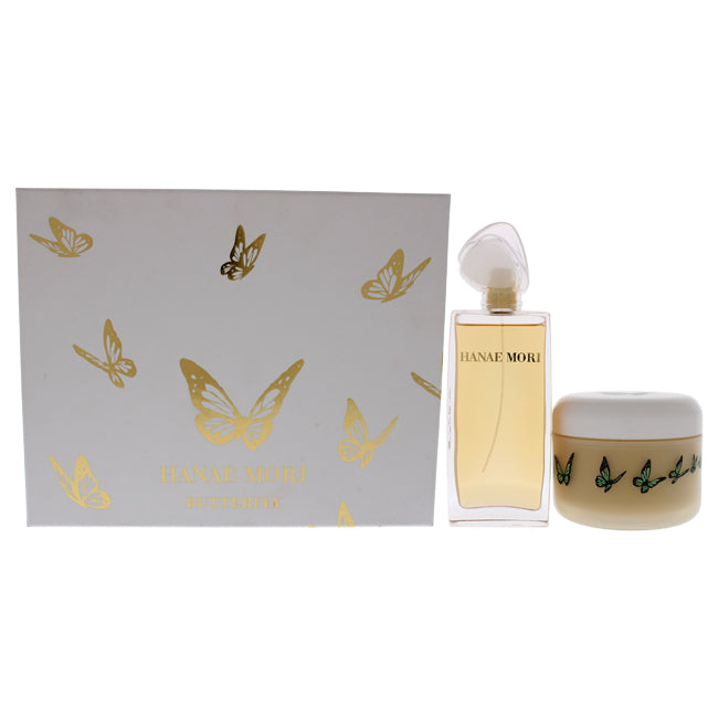 Hanae Mori Hanae Mori Butterfly by Hanae Mori for Women - 2 Pc Gift Set 3.4oz EDP Spray, 8.5oz Body Lotion