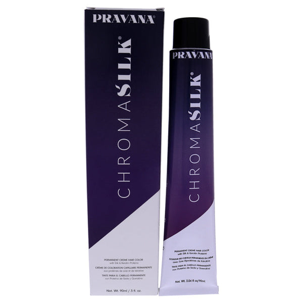 Pravana ChromaSilk Creme Hair Color - 4.37 Golden Violet Brown by Pravana for Unisex - 3 oz Hair Color